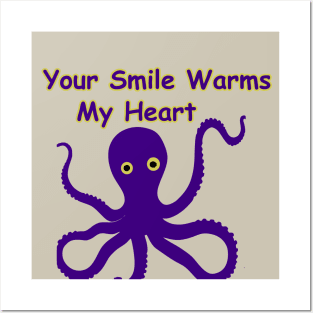 cute octopus Posters and Art